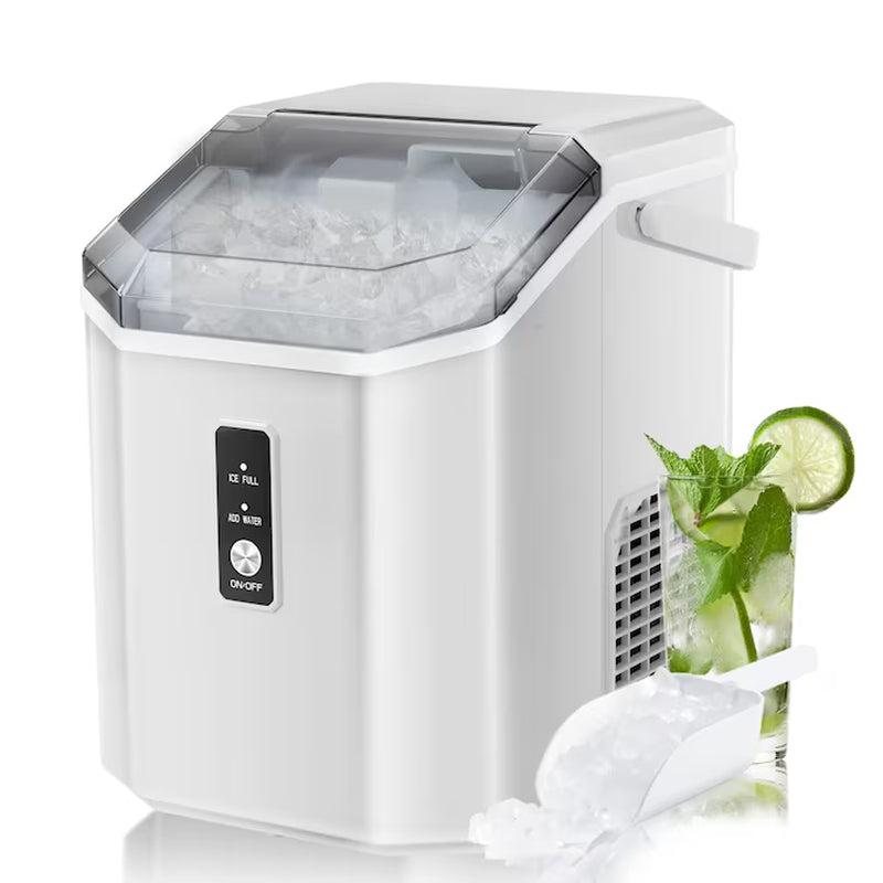 33-Lb Ice per Day Countertop or Portable Nugget/Pebble Ice Maker ( Grey )
