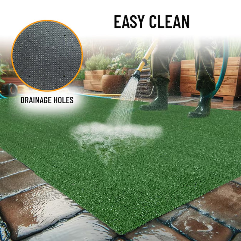 Artificial Grass 2X8 Fake Grass Turf Rug for Patio Lawn Landscape 1.8-Ft X 8-Ft Artificial Grass