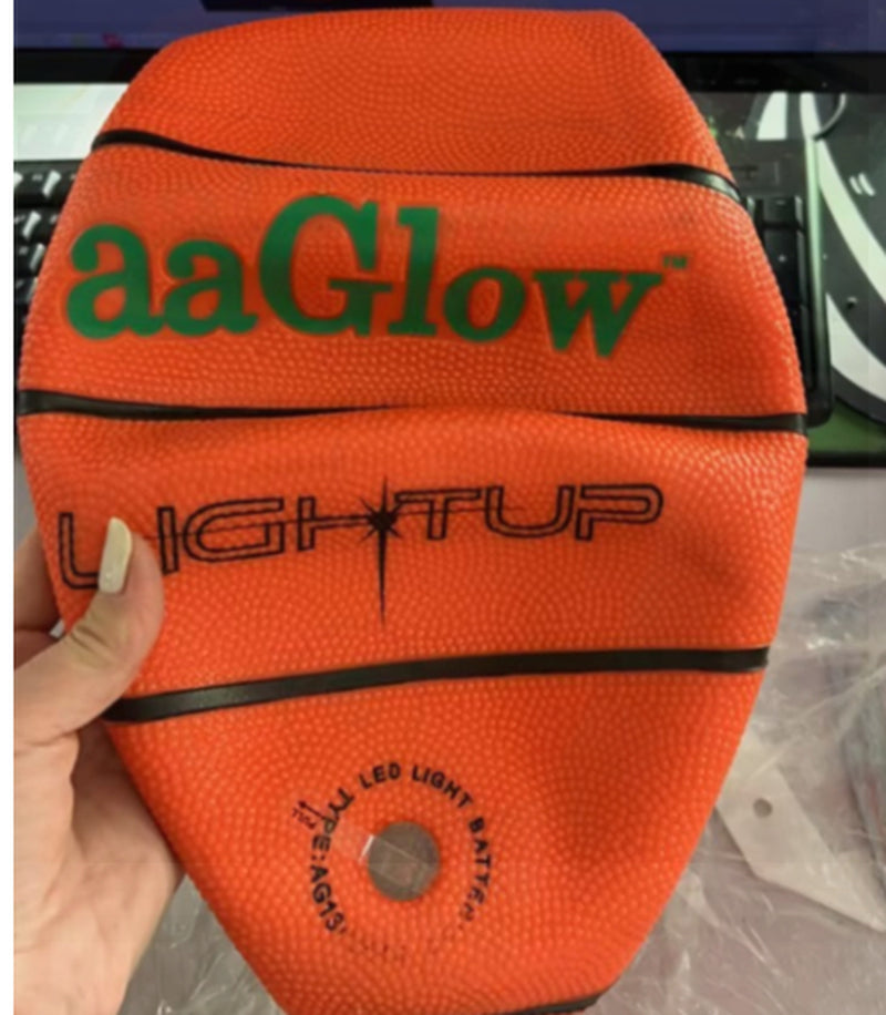 LED Basketball Light up Bright Streetball Classic Size 7 Luminous Basketball Glowing for Birthday Gift
