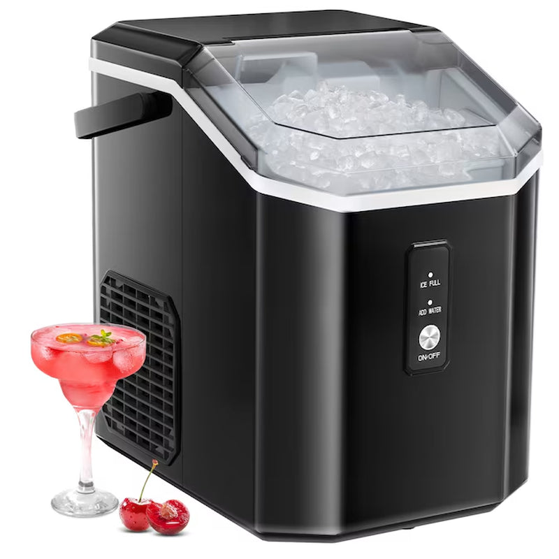 33-Lb Ice per Day Countertop or Portable Nugget/Pebble Ice Maker ( Grey )