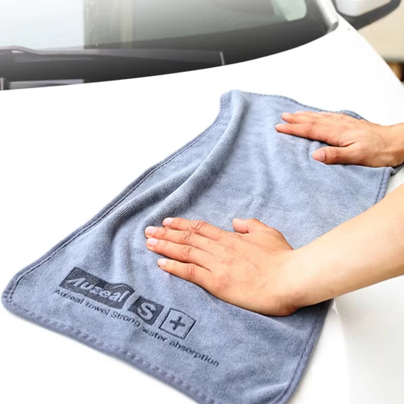 1/5Pcs Car Wash Microfiber Towel Cleaning Drying Cloth Hemming Car Care Cloth High-End Detailing Wash Towel for Auto 30X30/60Cm