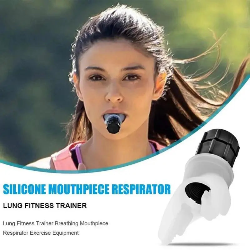Sports Breathing Trainer Portable Lung Capacity Abdominal Breathing Trainer with Adjustable Intensity Knob Lung Trainer Tool