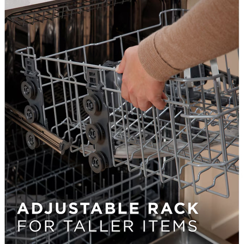 24-In Top Control Built-In Dishwasher with Third Rack ( Finrprint Resistant Stainless Steel ) ENERGY STAR, 47-Decibel Very Quiet Sound Level