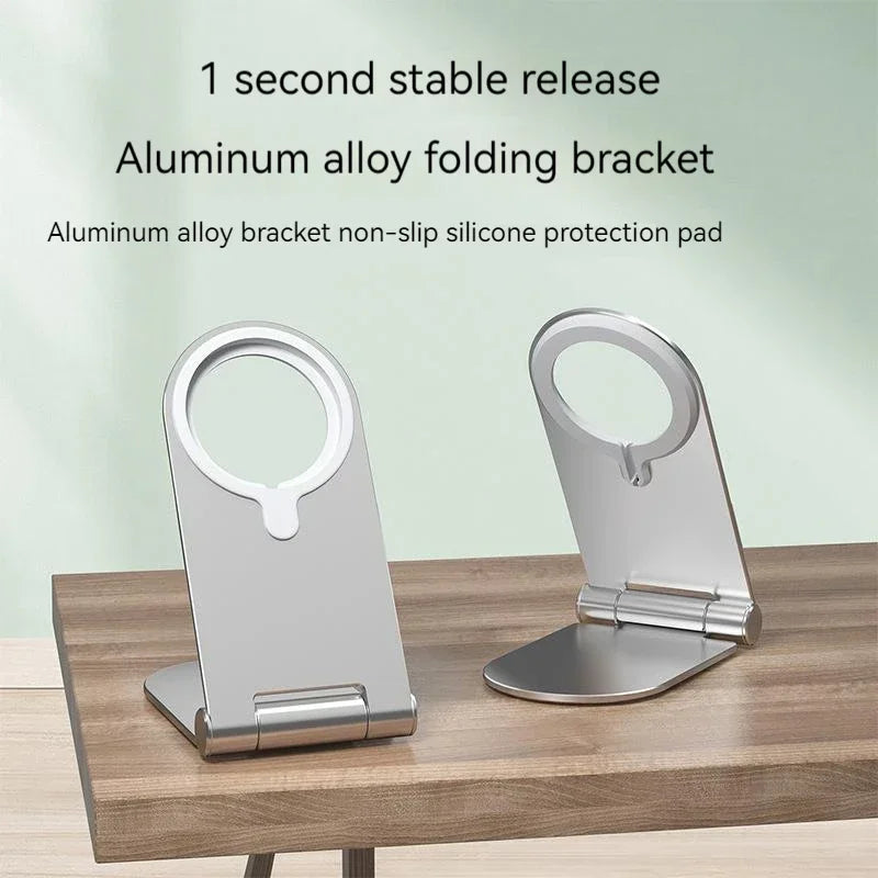 Wireless Charger Desktop Power Base Holder for Magsafe Stand Foldable Magnetic Wireless Phone Charger Holder ( without Charger)
