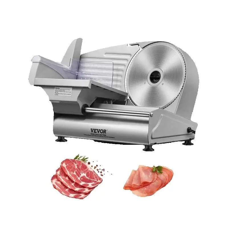 Succebuy Meat Slicer Electric Deli Food Slicer SUS 420 Stainless Steel Blade and Blade Guard Adjustable Thickness for Home Use