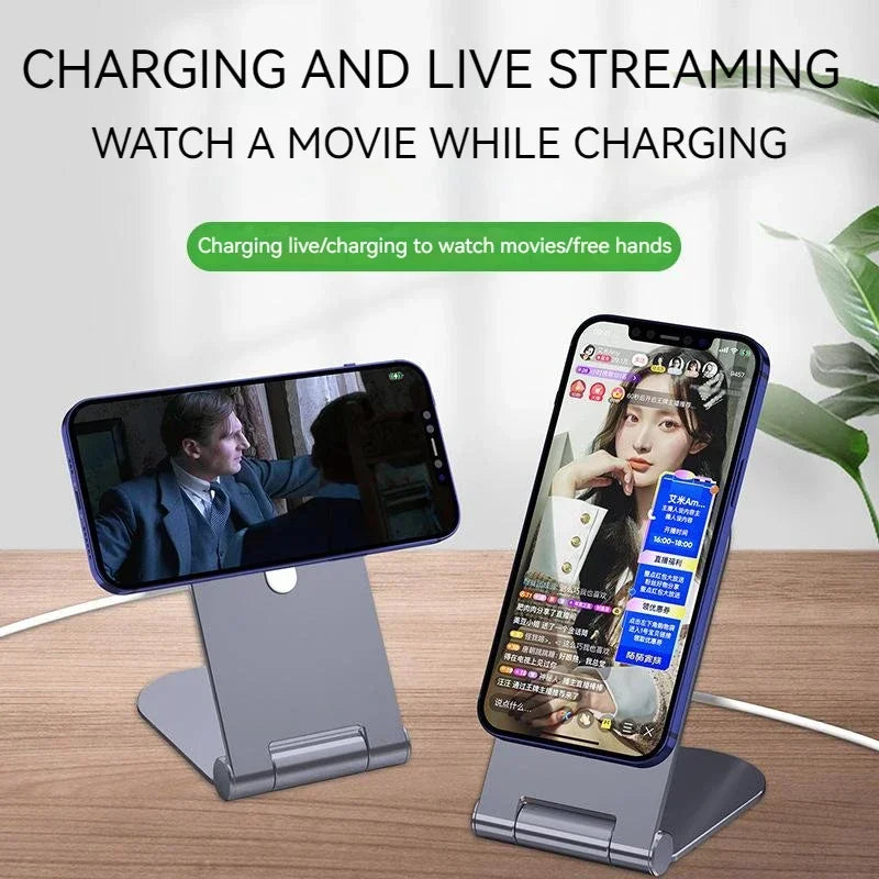 Wireless Charger Desktop Power Base Holder for Magsafe Stand Foldable Magnetic Wireless Phone Charger Holder ( without Charger)