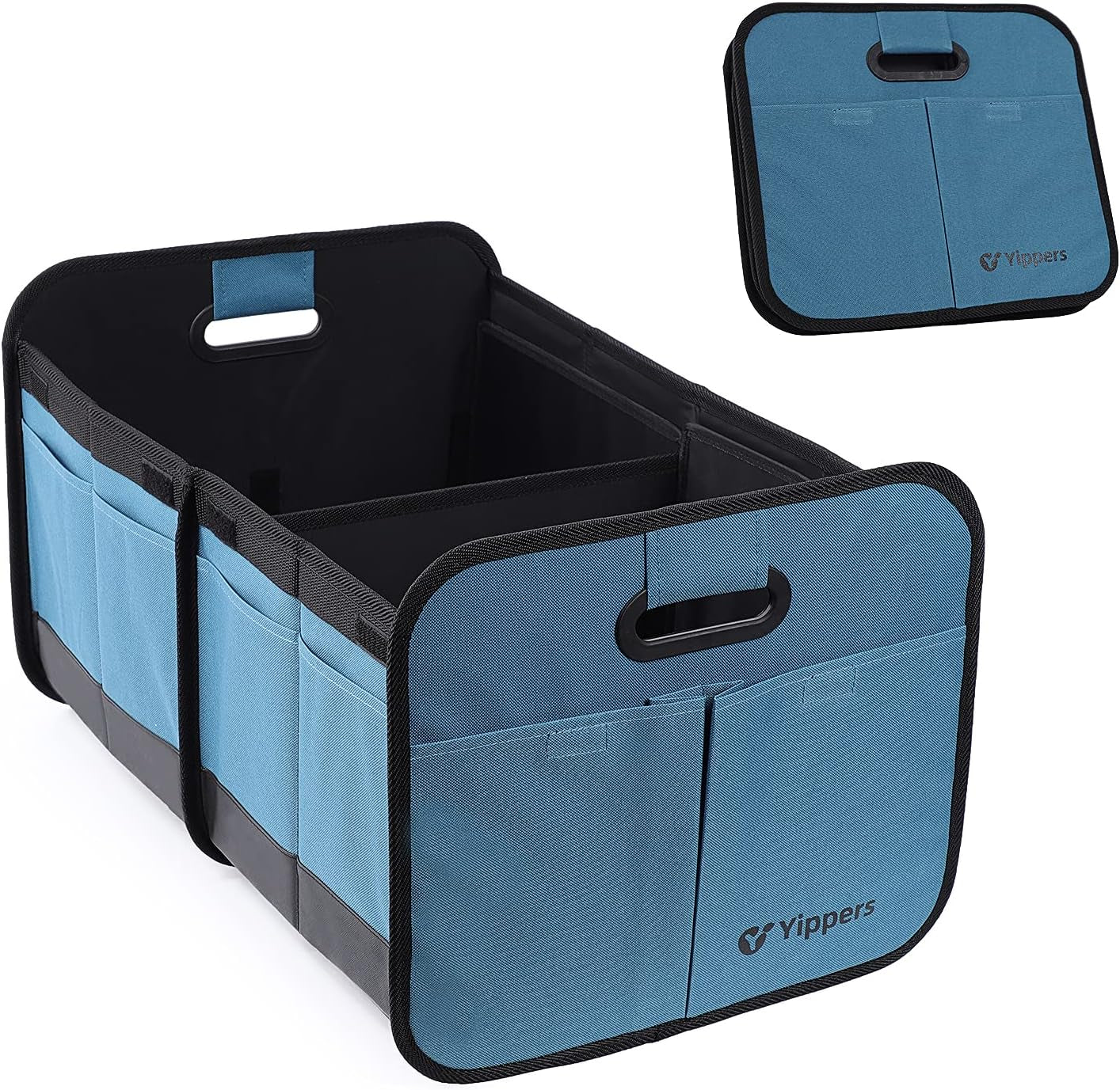 Car Trunk Organizer, Storage for Suvs or Sedans, Foldable Cargo Containers with 9 Pockets and Reinforced Handles, with Non-Slip Bottom, Collapsible Storage for Suvs, Sedans, or Any Cars