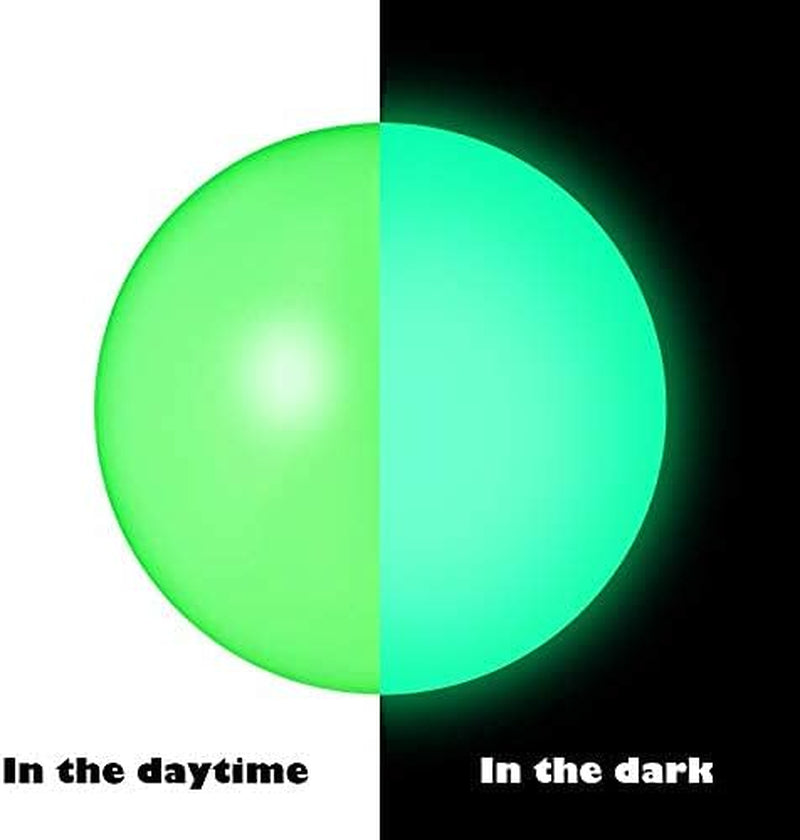 8 Pieces Glow in the Dark Sticky Balls Elevated Glowing Stress Balls Relax Cool ASMR Stuff Toy for Ceiling Wall Adults(1.8 Inches,White, Blue, Orange, Green)