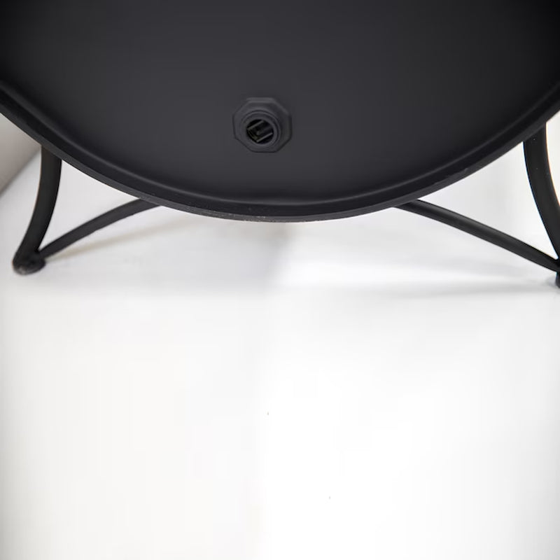 35.5-In W Iron Oval Portable Wood-Burning Fire Pit