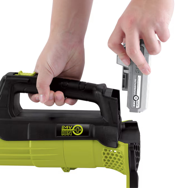 24V IONMAX 2.0-Ah Cordless Compact Turbine Jet Blower, 100-MPH 350-CFM 24-Volt 280-CFM 100-MPH Battery Handheld Leaf Blower 2.0 Ah